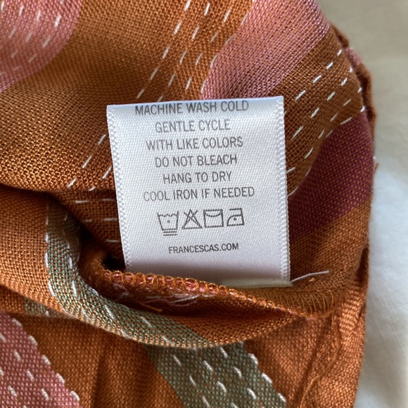 Harper Heritage Francesca’s Collections Striped Tie Front Long Sleeve Top Size M - Picture 6 of 10